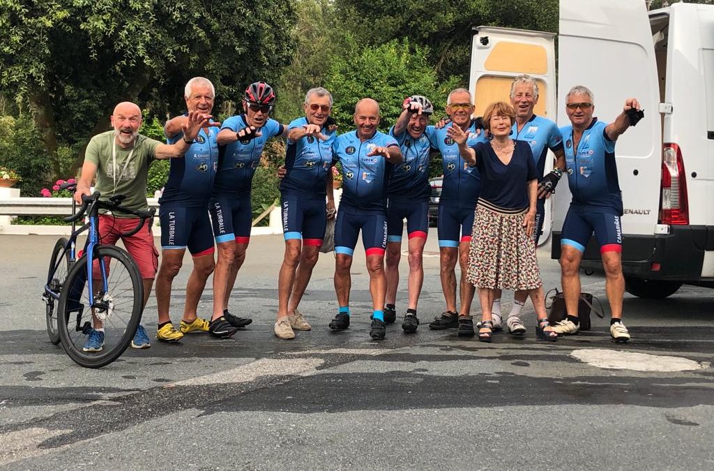 2022 – Raid cycliste en juin de 1500 km jusqu’à Camariñas pour 9 cyclistes de l’association RCT